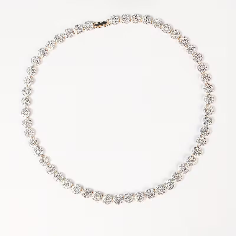 Radiant Round-Cut Crystal Jewelry Set
