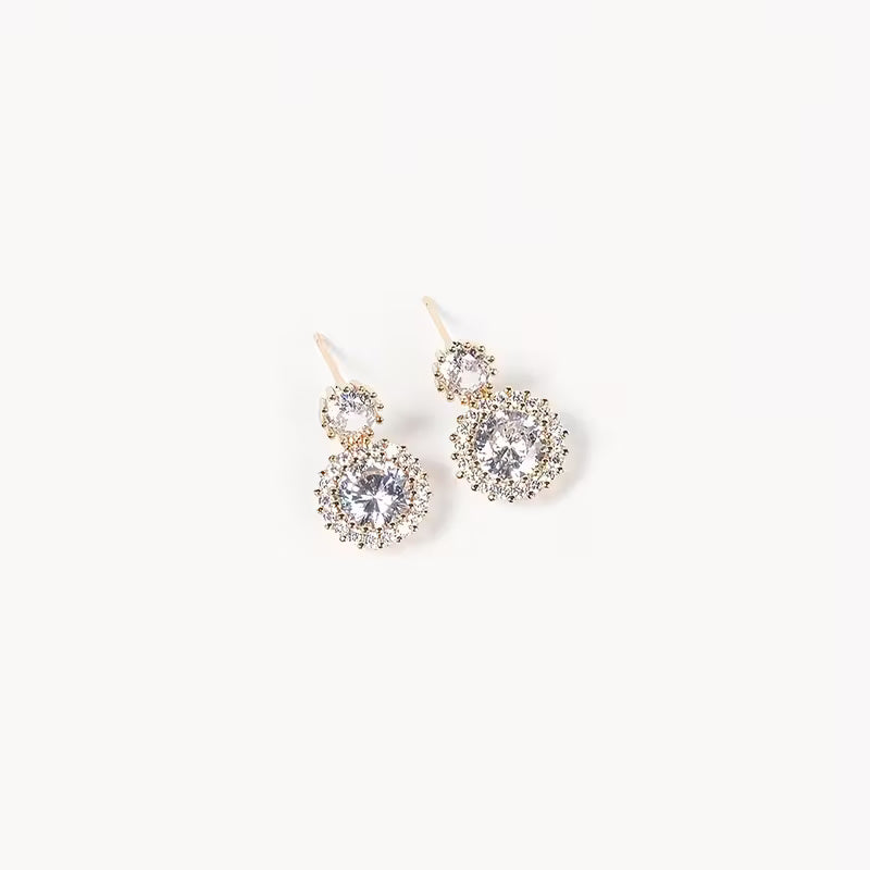 Radiant Round-Cut Crystal Jewelry Set