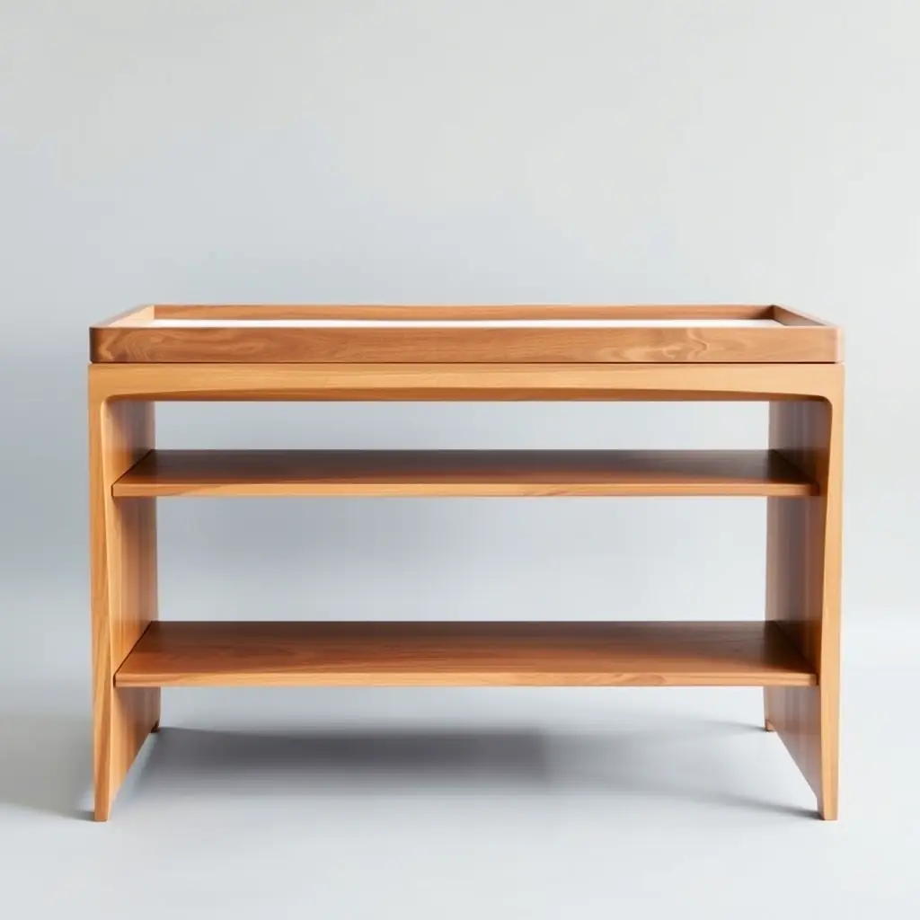 Moderne commode met open planken